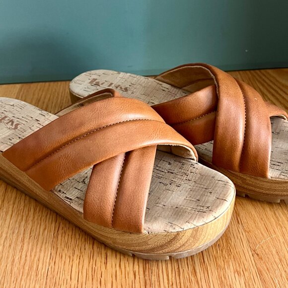 Like New Korks Faithe Platform Wedge Sandal Size 11M - Picture 5 of 7